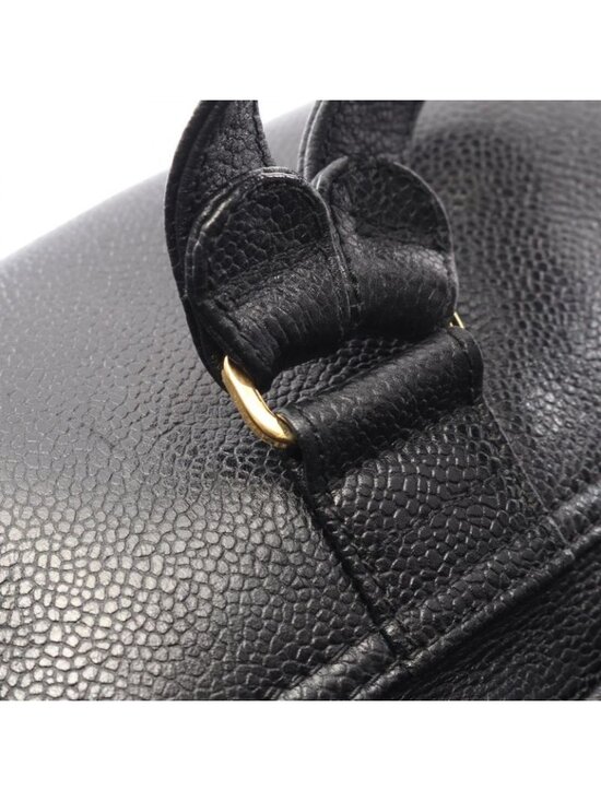 Chanel Backpack Triple CC Logo Black Caviar Leather main image 4